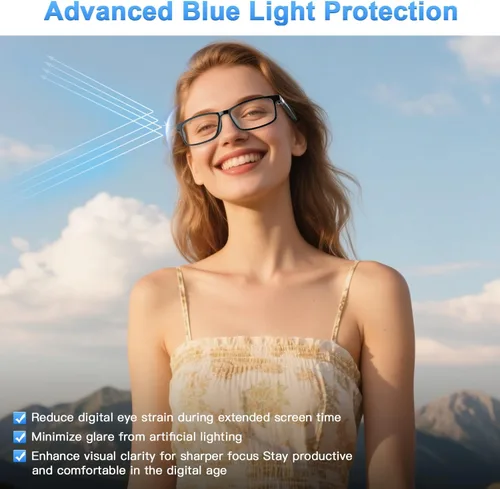Miniatura 4 de Gafas de IA para hombres y mujeres impulsadas por ChatGPT, lentes inteligentes Bluetooth con traducción AI (más de 165 idiomas), cancelación