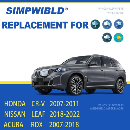 Miniatura 2 de SIMPWIBLD 3 limpiaparabrisas de repuesto para Honda CR-V 2007-2016/Nissan Leaf 2019-2022/Acura RDX 2007-2018, cuchillas limpiaparabrisas de repuesto