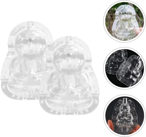 Miniatura 7 de GANAZONO Buddha Fruit 4.92 x 3.74 x 2.36 pulgadas transparente PC material moldeador herramienta para jardín frutas verduras cultivo diversión