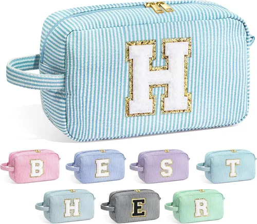 Miniatura 42 de Bolsa de Maquillaje con Inicial YOOLIFE - Regalos de Cumpleaños para Mujeres, Niñas, Mamá, Hija, Amigas, Hermana, Maestra, Regalos de Propuesta