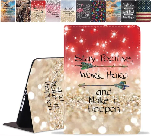 Miniatura 9 de Funda para Samsung Galaxy Tab A8 de 10.5 pulgadas (SM-X200/X205/X207), funda delgada de piel sintética con función de encendido y apagado automático