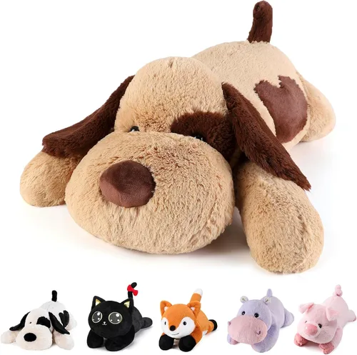 Miniatura 9 de meowtastic Animales de Peluche con Peso de Perro en Blanco y Negro - 22 Pulgadas 4.5 Libras Animales de Peluche con Peso de Perro - Almohada