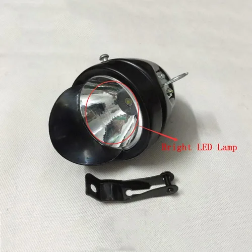 Miniatura 8 de con ala delantera cromo metal Shell clásico brillante bicicleta faro retro vintage bicicleta luz LED jinete ciclismo niebla cabeza lámpara