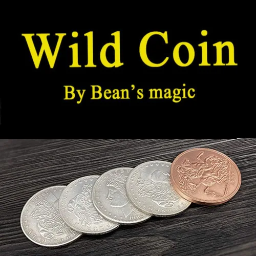 Miniatura 2 de Enjoyer Wild Coins by Bean Magic Stage Close Up Trucos de magia ilusión Super Visual Coin Props Coin Gimmicks