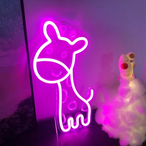 Miniatura 10 de Letrero de neón de robot, adorable y contemporáneo, luz de neón para decoración de sala de estar, letrero de neón para habitación de niños, regalo