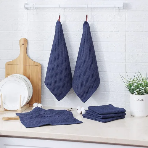 Miniatura 219 de Kitinjoy - Paños de cocina de 100 % algodón, tela de tejido gofrado, paño de limpieza ultrasuave, absorbente y de secado rápido. Beige