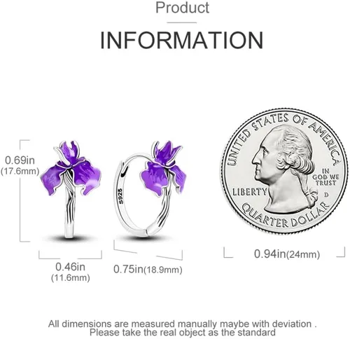 Miniatura 4 de Aretes de plata de ley 925 para mujer, aretes de aro hipoalergénicos en forma de U en forma de corazón
