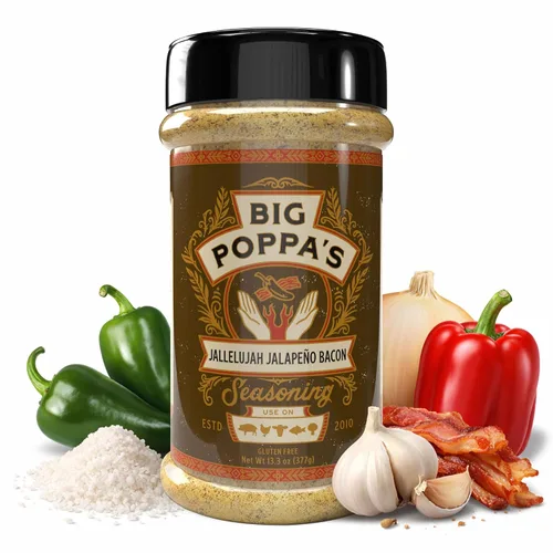 Miniatura 9 de Big Poppa's Double Secret Condimento para Bistec – Sazonador para Bistec Galardonado con Sal Marina Fina, Ajo en Polvo y Sal de Limón – Mezcla