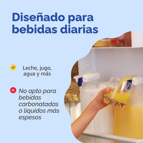 Miniatura 6 de The Magic Tap Dispensador automático de bebidas, dispensador de bebidas manos libres para refrigerador, perfecto para leche, jugo, regalos para Negro