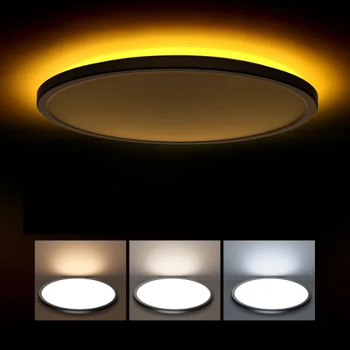 Miniatura 12 de Matane Lámpara de Techo LED Empotrada de 12 Pulgadas con Luz Nocturna, 24W 2400LM 3000K/4000K/5000K Seleccionable, Luces de Techo Regulables