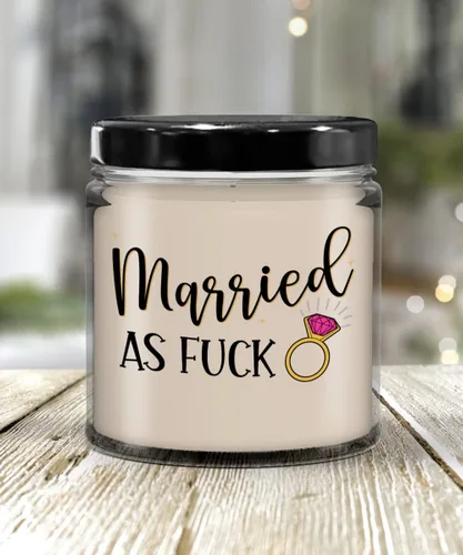 Vela de boda para mujeres casadas como follar, divertida idea de felicitación para pareja recién casada, hermana, mejor amiga, novia, 9 onzas, idea