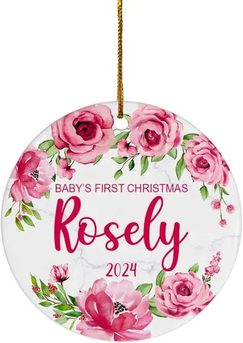 Miniatura 18 de FLOCHIL Adorno personalizado para la primera Navidad del bebé 2023, adorno de la primera Navidad de los bebés 2023, regalo para niños, bebés