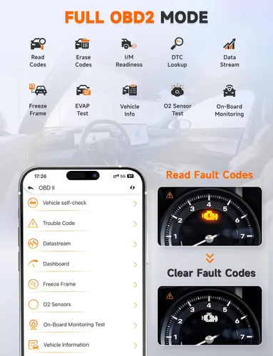 Miniatura 3 de AUTOPHIX Escáner OBD2 3210 para aficionados al bricolaje: arregla la luz del motor de verificación y pasa la prueba de humo en casa, lector
