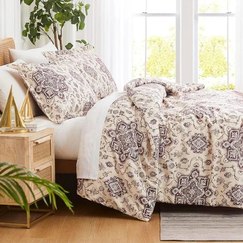 Miniatura 55 de SouthShore FINE LINENS Colección Perfect Paisley - Calidad premium, suave, resistente a las arrugas, la decoloración y las manchas, de fácil