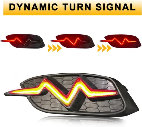 Miniatura 4 de Luz Trasera de Parachoques LED Para 2016 2017 2018 2019 2020 2021 Honda Civic LX EX Touring Sedan Luz Trasera de Parachoques y Antiniebla con Señal