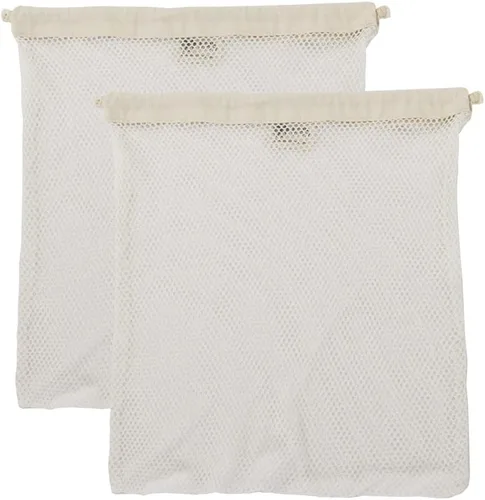 Miniatura 9 de Simple Ecology Bolsa de lavandería de malla de algodón orgánico; bolsas de lavado a máquina para delicadas, lencería y prendas, tamaño XS, paquete