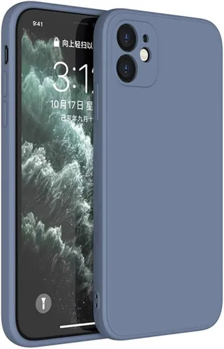 Miniatura 13 de Funda de silicona líquida compatible con iPhone 12 Mini de 5.4 pulgadas, antiarañazos y huellas dactilares, forro de microfibra a prueba de golpes
