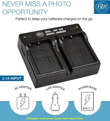 Miniatura 4 de BM - Paquete de 2 baterías EN-EL5 y cargador de batería dual USB para cámara digital Nikon Coolpix P80, P90, P100, P500, P510, P520, P530