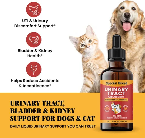Miniatura 2 de Tratamiento de infección del tracto urinario para gatos y perros - Alivio natural de la infección urinaria con gotas de arándano - Soporte