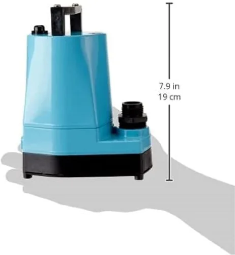 Miniatura 6 de Little Giant 5-MSP 115-Volt, 1/6 HP, 1200 GPH, Bomba de utilidad manual de aluminio, cable de 10 pies, azul, 505000