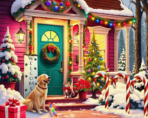Miniatura 6 de Springbok Rompecabezas de 500 piezas por la mañana de Navidad, esta escena clásica de una acogedora mañana de Navidad bajo el árbol es colorida
