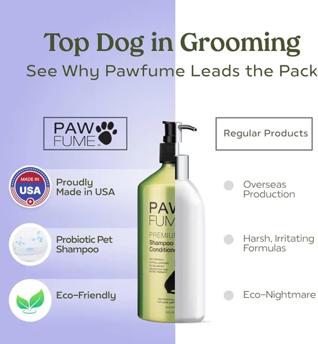 Miniatura 9 de PAWFUME Champú y Acondicionador para Caída de Pelo de Perro, Lavanda Real, 1 Paquete – Nutrir y Desenredar para un Abrigo Sedoso y Suave