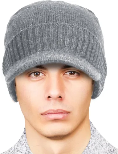Miniatura 9 de Dahlia Gorro para hombre con visera - lana, sombrero de invierno con borde, forro polar