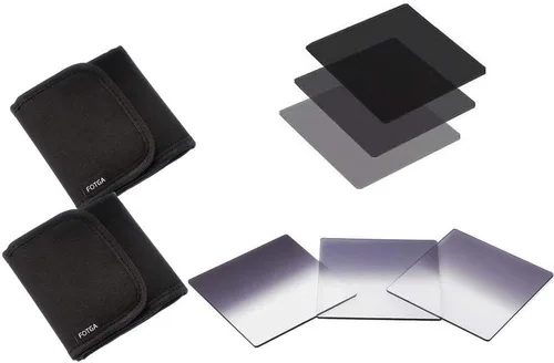 Miniatura 9 de Filtro ND2 + ND4+ ND8 de densidad neutra 4x4 ND2 4 8 ND filtro con 6 ranuras bolsa de filtro para soporte de caja mate Swing Away
