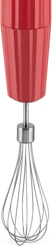 Miniatura 5 de Alessi Plissé MDL10SR/US - Batidora de mano con jarra medidora, batidor y picador en resina termoplástica, enchufe estadounidense 200W, rojo