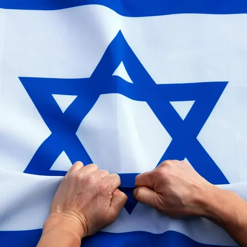 Miniatura 9 de Bandera de EE. UU. + cristiana + Israel + Vaticano + Templarios + Masónico, Israel Israel - Poliéster 68D