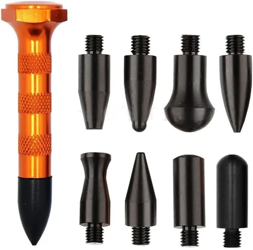 Miniatura 5 de GS Herramientas de mano 10 unids kit de reparación de abolladuras sin pintura martillo de goma Herramientas de extracción de abolladuras de granizo