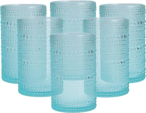 Miniatura 11 de D&V By Fortessa Jupiter - Vaso para bebidas heladas, 385 ml, juego de 6 Rojo