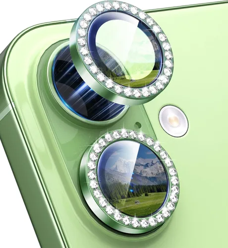 Miniatura 64 de Protector de Lente de Cámara Bling para iPhone 17 Pro / 17 Pro Max, Anillo de Metal con Diamante Individual con Dureza 9H, Protector de Pantalla
