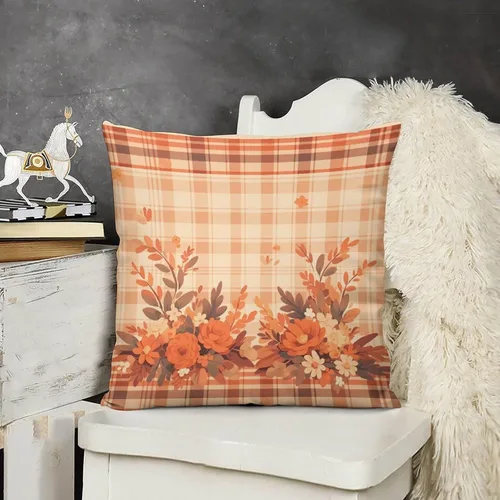 Miniatura 15 de Fundas de almohada para sofá de 12 x 12 pulgadas, diseño cuadrado de otoño y granja campestre, suave, estampado de doble cara, fundas decorativas