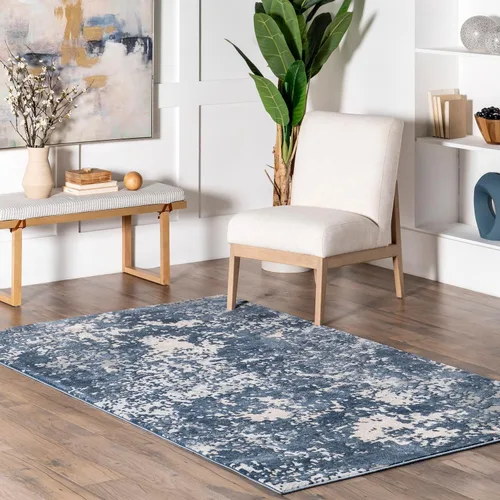 Miniatura 10 de nuLOOM Chastin - Alfombra abstracta moderna de 5 x 8 pies, moderna/contemporánea, beige/gris, para sala de estar, dormitorio, comedor, cocina
