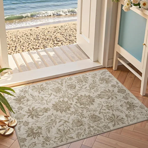 Miniatura 139 de jinchan Lima - Alfombra de pasillo lavable de 2 x 6 pies, antideslizante, de pelo corto, suave, ultrafina, alfombra envejecida para casa de campo