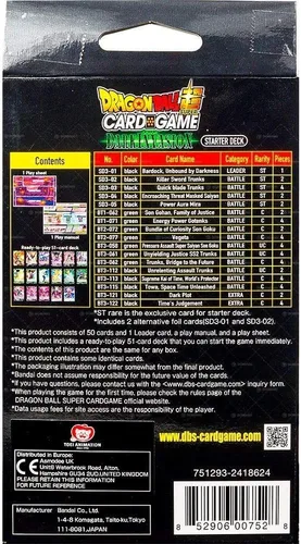 Miniatura 2 de Dragon Ball Z Super The Dark Invasion Starter Deck Series 3 Cross Worlds