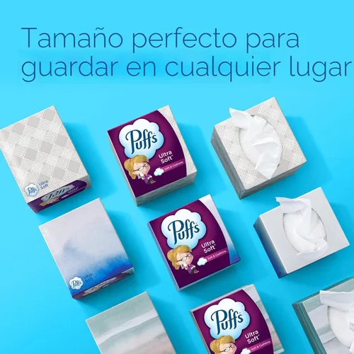 Miniatura 8 de Pañuelos Puffs Ultra Suaves Sin Loción, 10 Cubos, 56 Pañuelos Por Caja