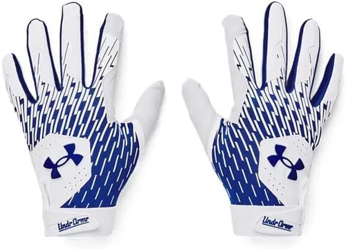 Miniatura 13 de Under Armour Guantes de béisbol Clean Up para hombre (100) blanco / plata metálica / plata metálica