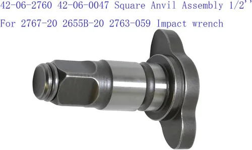 Miniatura 3 de 42-06-2760 42-06-0047 Asamblea de yunque cuadrado 1/2 '' para 2767-20 2655B-20 2763-059 Llave de impacto
