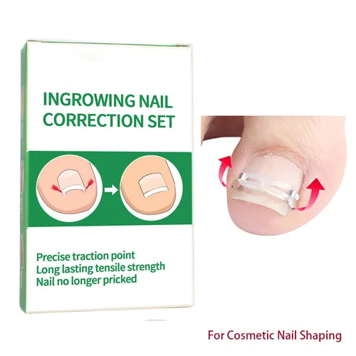 Miniatura 6 de Kit de corrección de uñas encarnadas, herramientas profesionales para el cuidado de uñas con clips de corrección y almohadillas adhesivas, cuatro