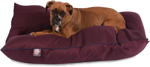 Miniatura 33 de Majestic Pet Cama rectangular para perros tamaño mediano, lavable, cama antideslizante y cómoda para mascotas, cama para jaula para perros, almohada