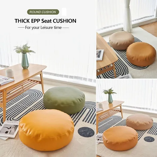 Miniatura 2 de Story Time - Cojines con asas, cojines de asiento redondos para aula, impermeable y resistente al polvo, almohada de suelo de poliuretano para Verde