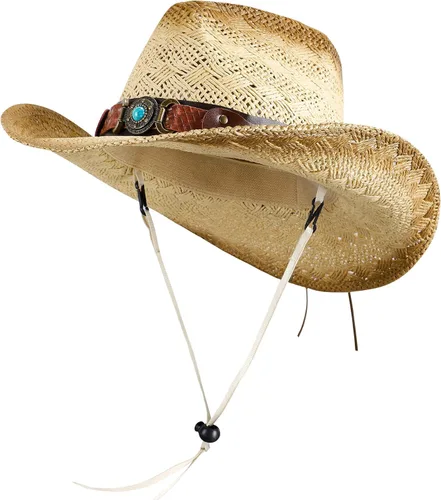 Miniatura 16 de Sombrero vaquero de paja con banda decorada, para disfraces de niños, de Simplicity