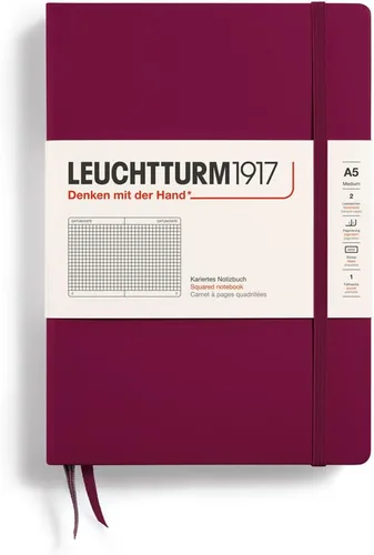 Miniatura 133 de LEUCHTTURM1917 - Cuaderno de tapa dura mediano A5 con 251 páginas numeradas para escritura y diario (verde menta, con puntos)