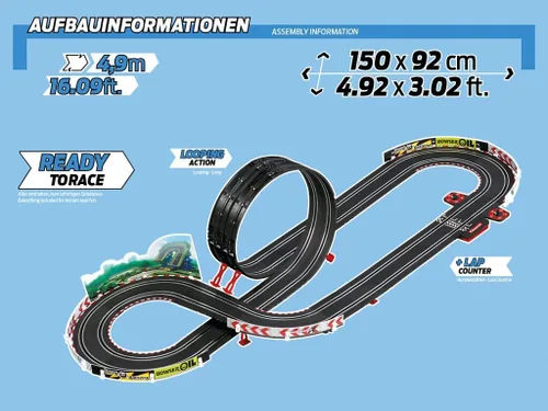 Miniatura 8 de Carrera GO Pista de Carreras Eléctrica para Vehículos Ranurados para Niños, Mario Kart, Escala 1:43 Authentic Mario toys racing set. Features
