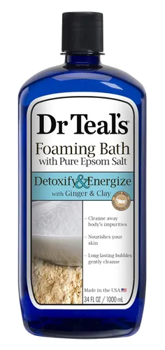 Miniatura 8 de Dr. Teal's - Solución de remojo de sal de Epsom y baño espumoso con sal pura de Epsom, lavanda (paquete de 2)