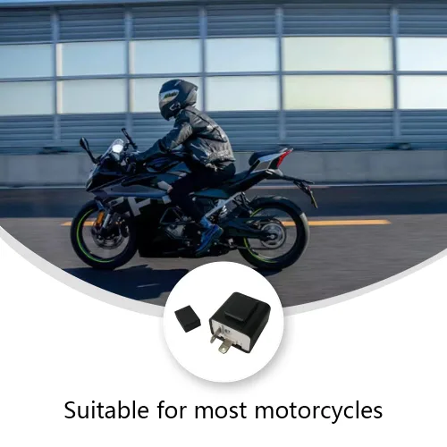 Miniatura 2 de Relé de señal de giro de motocicleta de velocidad ajustable de 12 V (2 pines, cobre, normalmente abierto, enchufe, automático, montaje con tornillo)