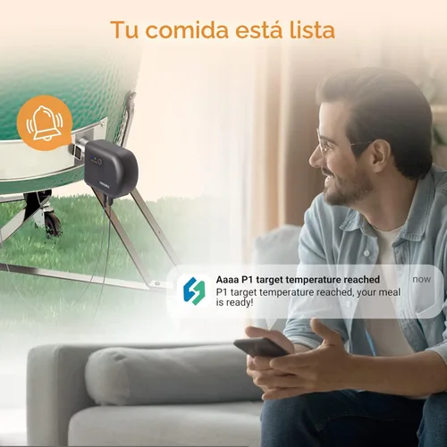 Miniatura 9 de INKBIRD Controlador de temperatura Wi-Fi y Bluetooth para barbacoa, termómetro automático para ventilador de ahumador, con 4 sondas para huevo