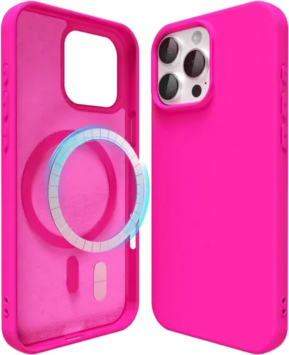 Miniatura 175 de oakxco Funda de silicona para iPhone 12 Pro Max, magnética, compatible con carga inalámbrica Magsafe, cubierta protectora de goma suave y delgada